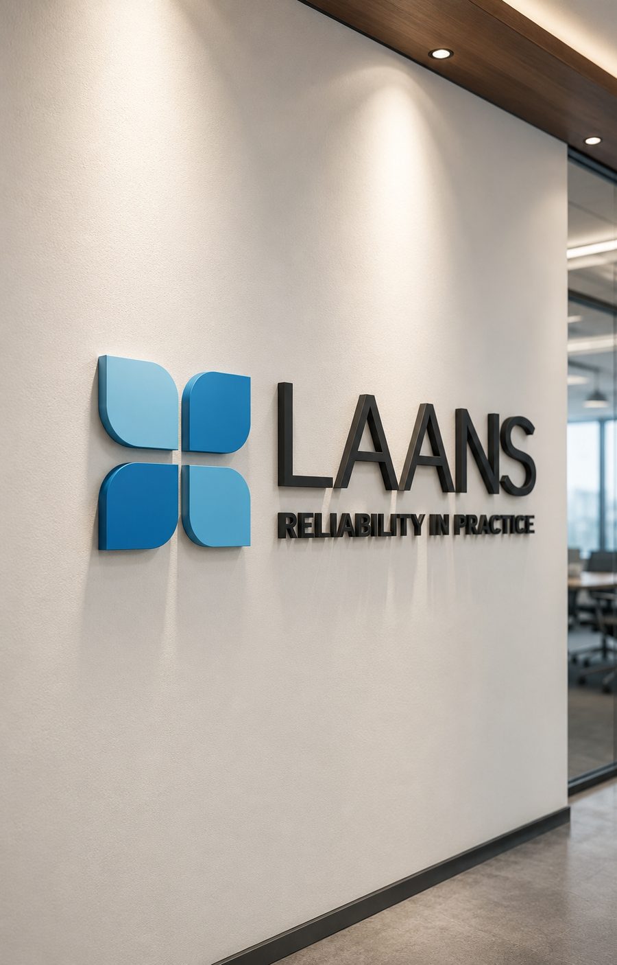 LAANS International signage at the company head office