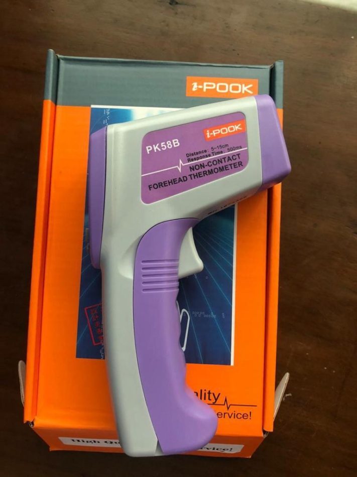 Non-contact infrared thermometer in original packaging